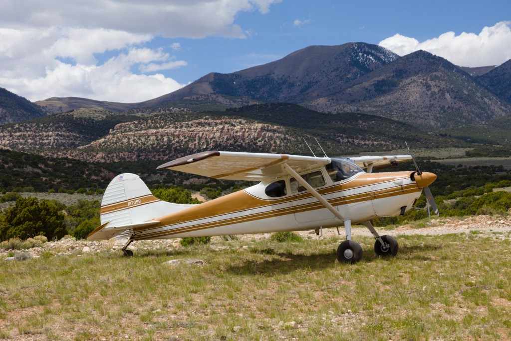 Parked at the Eagle City Airstrip