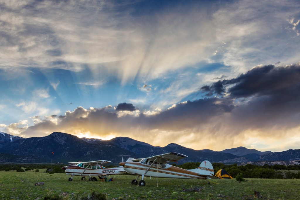 Airplanes Camping at the Eagle City Airstrip