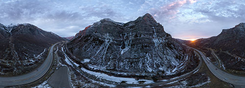 Bridal Veil Falls in Winter